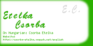 etelka csorba business card